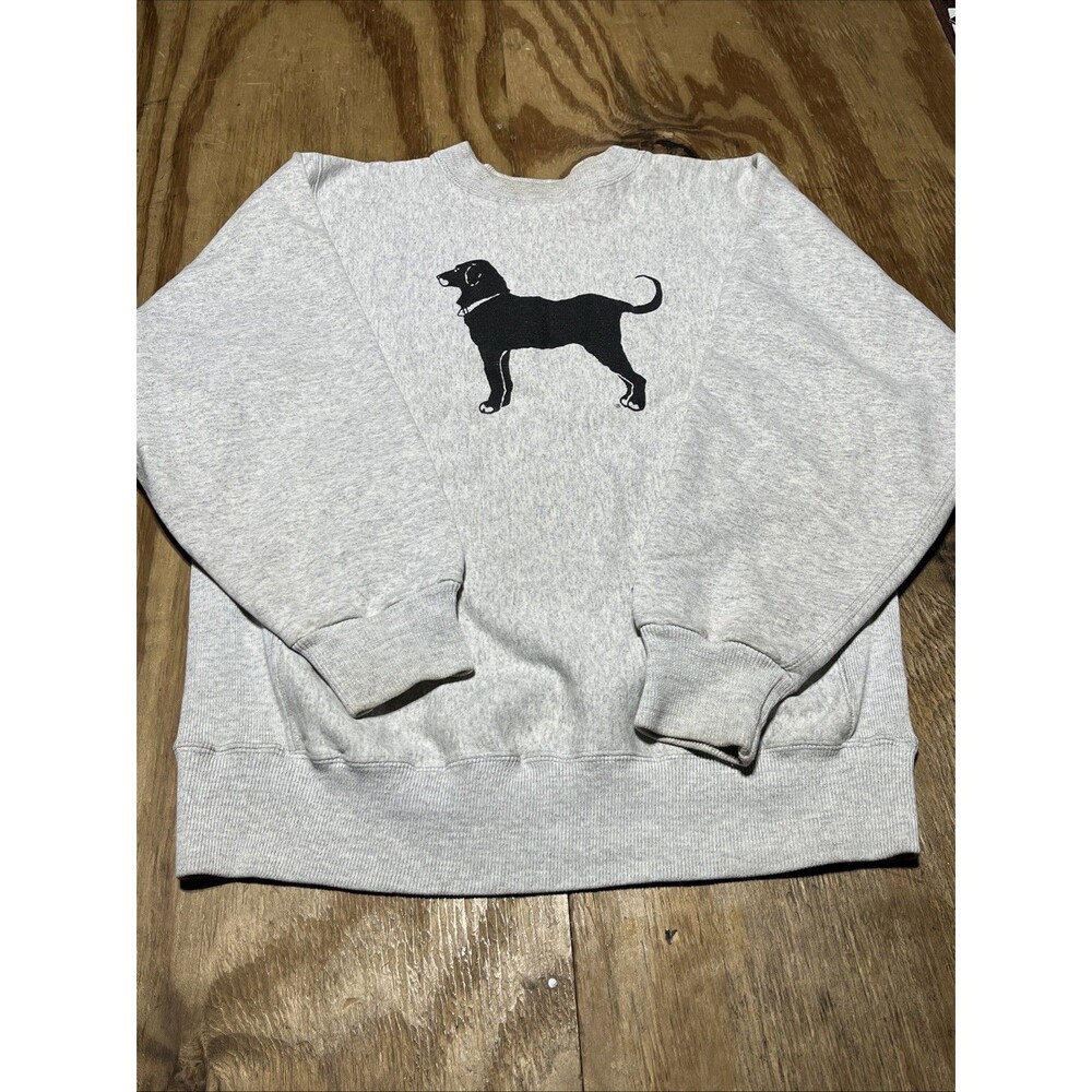 VTG The Black Dog Martha's Vineyard Crewneck Sweatshirt Large Gray Heavy 90s @L9